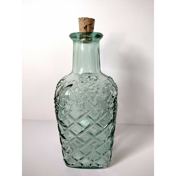 Green Glass Decanter - Picture 2 of 6